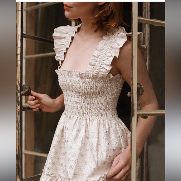 Hill House Limited Edition Nap Dress S Small Gold - Picture 4 of 15